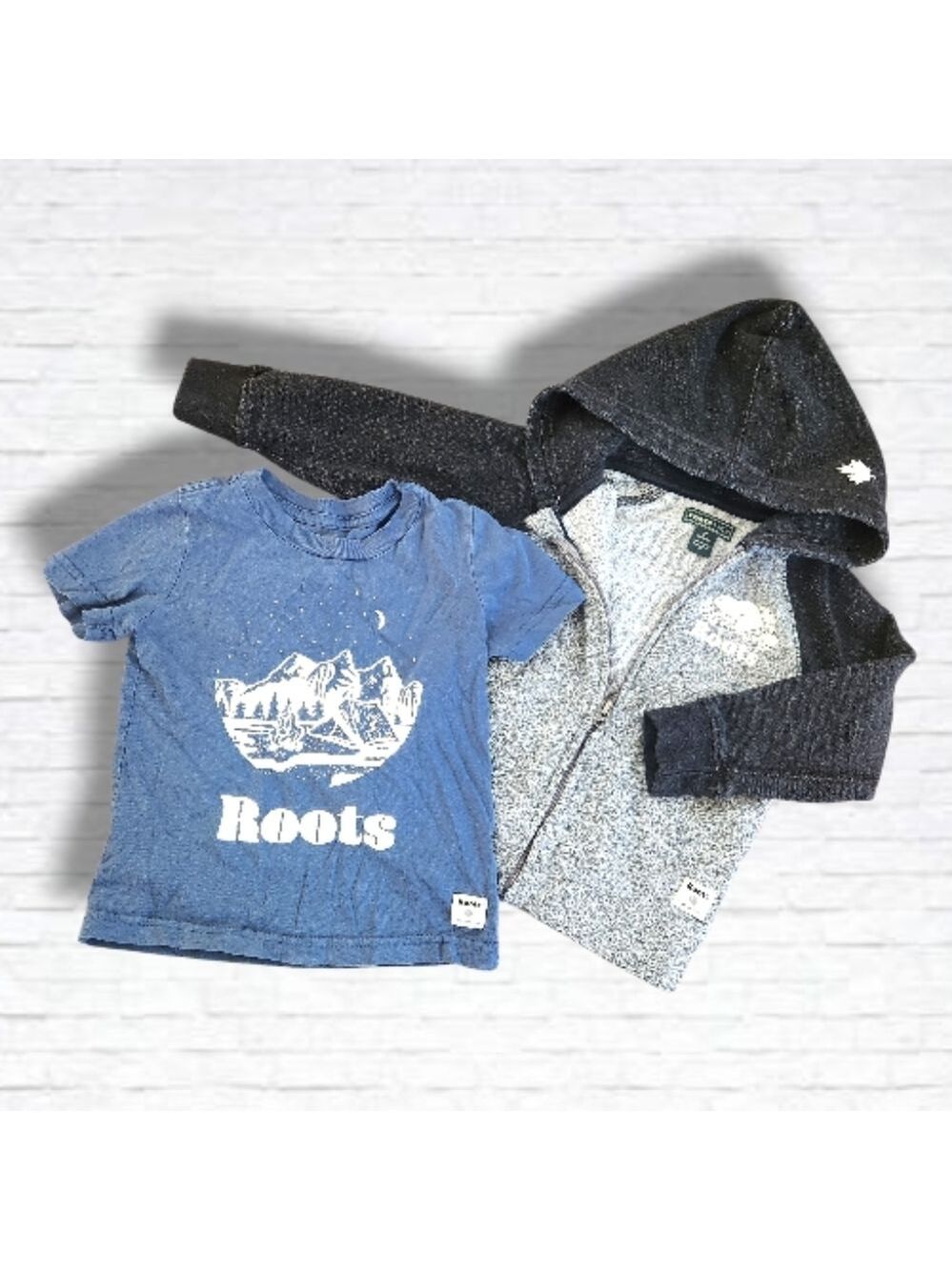 Toddler Unisex Roots Kids Tee Shirt And Hoodie 2 Piece Bundle Size 2T
